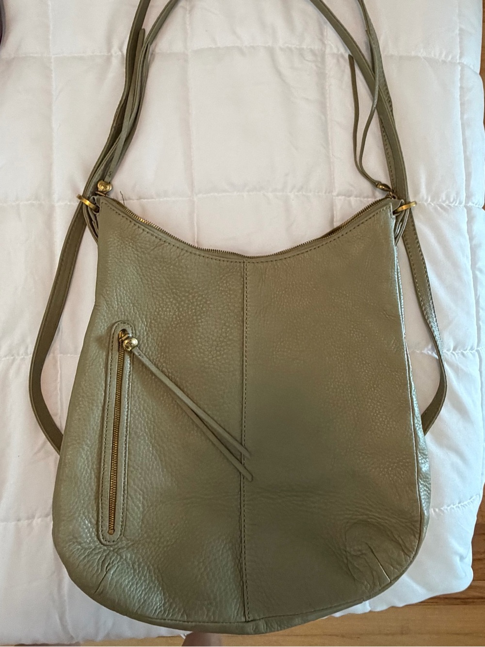 HOBO Leather Merrin Convertible Backpack and Shoulder Bag - Cactus Green - Picture 5 of 16